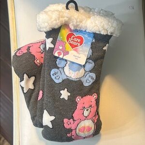 Care Bears Pink and Gray Kids Cozy Socks